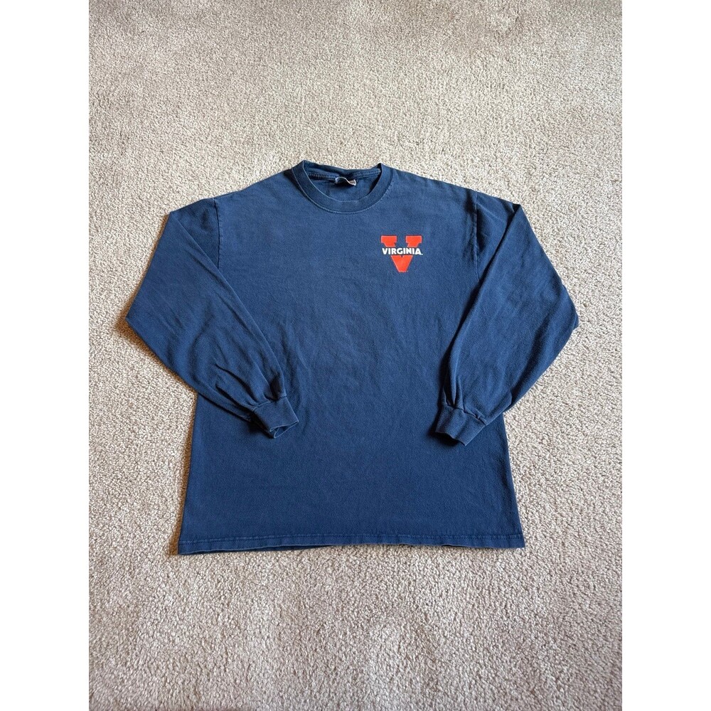Vintage Virginia Cavaliers Hanes Men’s Long Sleeve T-Shirt Size Medium